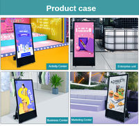 Écrans d'affichage numérique LCD portables ZDV -Inch, totems mobiles alimentés par batterie, écran d'affichage publicitaire numérique LCD