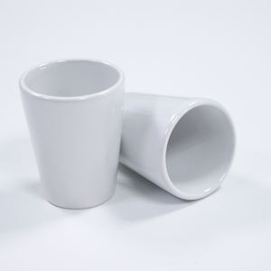 Topjlh 1.5oz Beyaz Seramik Shot Bardağı Süblimasyon Baskı Boşlukları Toptan Satış Barlar Restoranlar Promosyon Özel Hediye Malzemeleri - Product Image 6