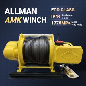 Электрические лебедки ALLMAN серии AMK, базовая комплектация, заводская цена, IP44, для тяжелых условий эксплуатации в строительстве и горнодобывающей промышленности - Product Image 3