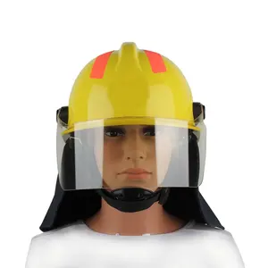 Ce certified cheap price plastic fire fighting helmet cap