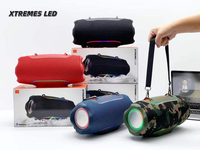 Xtreme5 LED Portable Outdoor Wireless Speaker with RGB Ambient Lighting IPX5 Waterproof & up to 20W Output