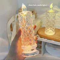 Flammenlose LED-Kerze für Valentinstag, Diwali, Ostern, Romantische Feiertagsatmosphäre, Solarbetrieben mit Fernbedienung, Kreatives Design
