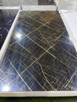 Panneau mural en PVC effet marbre UV 1220*2440*3mm, moderne, imperméable, ignifuge, antistatique, pour usage domestique, décoration intérieure