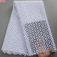 3001 Dentelle Cordon Guipure Rouge Brodée Oeillets Tissu de Dentelle Cordon Africaine Tissu de Dentelle Nigériane de Haute Qualité pour Fête de Mariage
