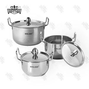 Royal Louis Lot de 14 casseroles en acier inoxydable Ensemble de cuisson moderne Ustensiles de cuisine Marmite de cuisine Dolphin Princess Ustensiles de cuisine - Product Image 2