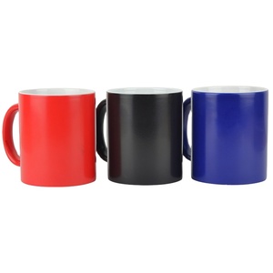Bán buôn biểu tượng tùy chỉnh thăng hoa trống ma thuật gốm tráng cup 11oz Frost Matte nhiệt độ ma thuật thay đổi màu sắc cốc cà phê - Product Image 3