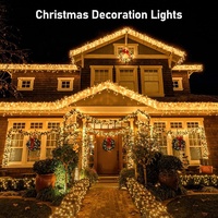 Lumière LED extérieur 10m, nouveau style, cyclisme de la glace, lumières féeriques, étanches, 8 Modes d'éclairage, bouchon, pour noël, 400