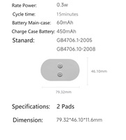 Masseur TENS Appareil de stimulation électronique Masseur pour le cou et les épaules Étui masseur 2in1