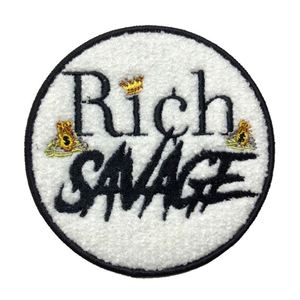 Hot Sell Cheap Custom Garment Clothing Bag Accessories Hand Embroidered Chenille Iron on Patches - Product Image 2