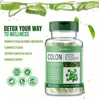 Complément d'extrait d'aloe vera en capsules pour soutenir le nettoyage du côlon, la digestion, la santé intestinale et la détoxification, non stimulant