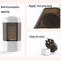 Applicateur de médicament capillaire 8 ml pour la croissance des cheveux, applicateur d'huile capillaire, flacon applicateur pour le cuir chevelu, peigne de massage à bille pour huile essentielle