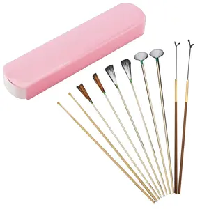 Modern Aço Inoxidável Goose Earpick Removedor De Cera Set Luminous <span class=keywords><strong>Ear</strong></span> Pick Cureta Orelha Ferramenta Limpa para Earwax Cleaner Kits Partes - Product Image 1