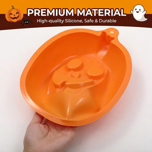 Moule à gâteau en silicone en forme de citrouille, pour Halloween, en forme de Jack O'Lantern, antiadhésif, pour desserts et décorations - Product Image 3