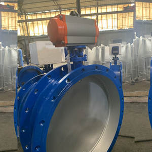 Vanne papillon en acier au carbone à ventilation pneumatique D641W-6C, résistante aux hautes températures, pour les conduits de gaz de combustion, les conduits de chauffage et la poussière - Product Image 3