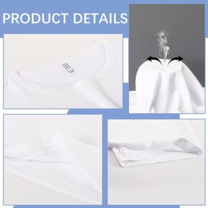 T-shirts en polyester vierges pour sublimation, T-shirts blancs pour enfants, T-shirts blancs unis en gros pour tie-dye, Sous-vêtements pour garçons, T-shirts pour filles - Product Image 2