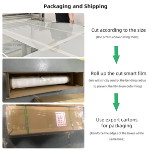 इलेक्ट्रॉनिक स्विचबल स्मार्ट पीडीएलसी फिल्म स्व चिपकने वाला स्मार्ट ग्लास फिल्म - Product Image 3
