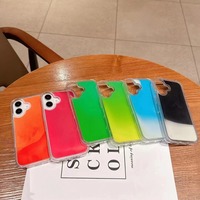 Coque de téléphone transparente souple en TPU, effet sable mouvant lumineux, antichoc, compatible avec iPhone 16 Pro Max 14 Plus Plus, directement de l'usine