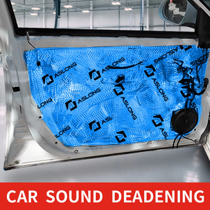 Tapis d'amortissement du son de voiture bleu de marque ASLONG-insonorisation <span class=keywords><strong>automobile</strong></span> de qualité supérieure avec matériau écologique pour l'isolation du bruit audio - Product Image 5
