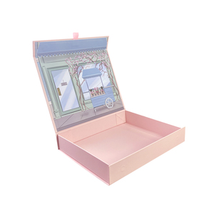 Caja de Regalo Plegable de Cartón de Lujo con Logotipo Impreso en Rosa Personalizado HENGXING, con Cierre Magnético - Product Image 4