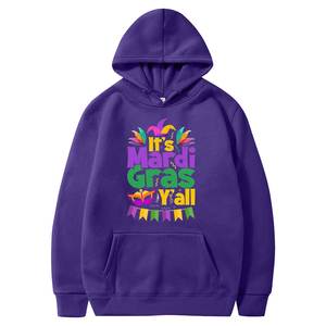 Happy Mardi Gras Fat Tuesday 2026 <strong>Funny</strong> Mardi Gras <strong>Men</strong> Pullover Hoodies - Product Image 3