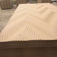 Panneau mural 3D MDF wave mdf board 3d
