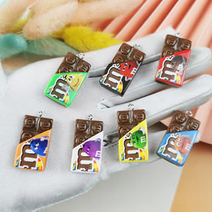巧克力糖果<span class=keywords><strong>M</strong></span>豆树脂饰品饰品制作Diy耳环吊坠钥匙扣配件调查结果批发 - Product Image 6
