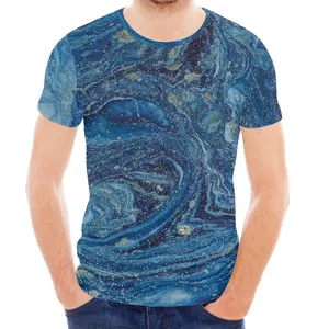 Textuur Materiaal Patroon Plain T-shirts Voor Mannen Sublimatie Gedrukt Slim Fit T-shirts Voor Mannen Beste Kwaliteit Merk Kleding