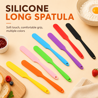 Spatule en silicone YMS résistante à la chaleur, spatules à crème et beurre pour gâteaux, grattoir à pâte antiadhésif, outil de cuisson et de cuisine