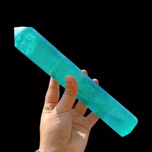 Wholesale Natural Crystal Tower Fluorite Point Rock Quartz Wand Loose Gemstone Point for Crafts & Home Decor - Product Image 5