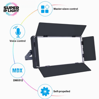 Panneau LED 200W à lumière douce bicolore 3200~5600K CRI95, contrôle DMX RDM, éclairage LED suspendu pour studio vidéo