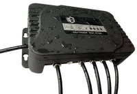 Séparateur de boîtier amplificateur à 4 voies IP65 DMX512/RDM, en aluminium Durable