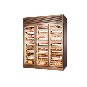 Nhà bếp chuyên nghiệp thịt bò & thịt khô lão hóa Tủ lạnh hai cửa trưng bày với khí hậu làm mát để trưng bày - Product Image 6