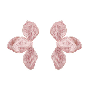 Orecchini a Perno Geometrici in Stile Europeo e Americano con Design Floreale Asimmetrico, Grandi Orecchini a Fiore - Product Image 6