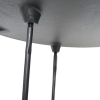 Support de cuisson en fonte à 3 pieds pour poêle hollandaise, plaque de cuisson trépied, diamètre 45 cm, hauteur réglable, dispositif de sécurité anti-flamme pour feu de camp