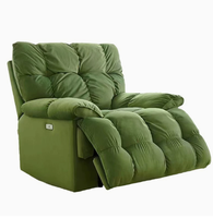 Canapé simple moderne polyvalent en tissu flanelle avec massage électrique, fauteuil inclinable chauffant de luxe, confort nuageux, télécommande modulaire