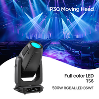 Projecteur LED mobile 4-en-1 BSWF 16400lm avec contrôle DMX512, faisceau blanc, spot, wash, framing, zoom 7-50 pour théâtre et concert