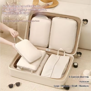 Set di Cubi Organizzatori per Valigie in Nylon Riciclabile con Logo Personalizzato, Comprimibili e Portatili per Viaggi - Product Image 3