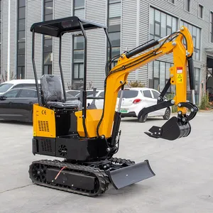 Earth moving machinery 1.2ton micro mini excavator with free bucket for sale