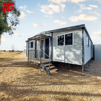 Maison conteneur préfabriquée de luxe, pliable et portable, de 40 pieds, avec deux ou trois chambres, à double aile extensible, pour hôtel