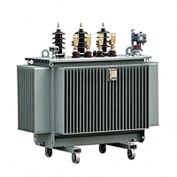 Üç Fazlı 500KVA Flyback Direk Tipi Dağıtım Trafosu 13kV/400V Dış Mekan Yağlı Tip 50Hz