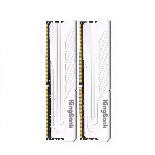 Kingbank Silver Edition DDR5 Kit 16GB/32GB/64GB Desktop Computer Memory RAM Heatsink Single Stick Boxed