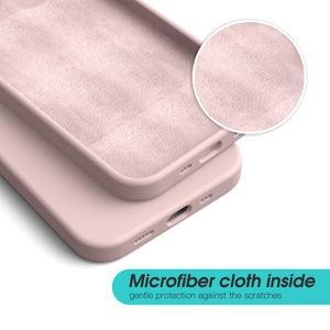 Coque de téléphone en microfibre avec logo en gros de haute qualité au toucher doux pour iPhone 16 15 14 13 12 <span class=keywords><strong>11</strong></span> Pro Max Plus - Product Image 6