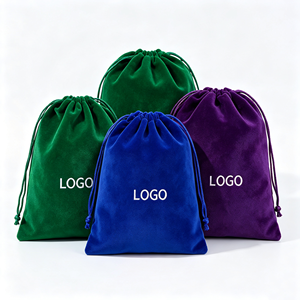 Bolsa de Terciopelo Suave Portátil con Cordón, Bolsa de Terciopelo Personalizada con Logotipo para Joyería, Accesorios Pequeños, Cosméticos y Embalaje - Product Image 6