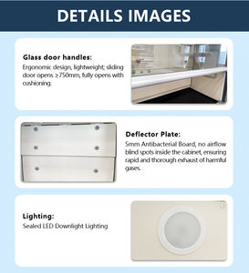 ตู้ดูดควันแบบตั้งพื้นสำหรับห้องปฏิบัติการ, เครื่องดูดควันควบคุมการไหลเวียนของอากาศสำหรับการวิเคราะห์ตัวอย่างและการทดลองทางเคมี - Product Image 5
