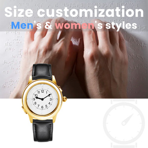 Montre tactile en braille au design confortable, touchez le cadran pour obtenir l'heure actuelle, pour les personnes aveugles ou les personnes âgées, pour homme - Product Image 5