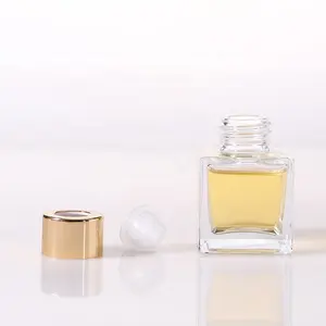 50ml Empty Clear Square Car Diffuser Glass Bottle Fragrance Reed Diffuser