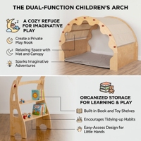 Niches Modulaires en Bois pour Enfants : Coin Lecture Montessori, Tente de Jeu Confortable, Mobilier pour Crèche, École Maternelle, Jardin d'Enfants, Bibliothèque Scolaire