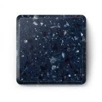 Échantillon de panneaux muraux mats en feuille de surface solide en acrylique pour baignoire et douche d'hôtel, pierre artificielle ignifuge