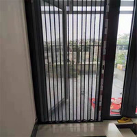 Cadre en aluminium de moustiquaires rétractables avec porte moustiquaire coulissante en fibre de verre