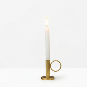Support de bougie en métal doré pour la décoration de la maison, centre de table de salle à manger, pièce de salon, décoration esthétique - Product Image 1